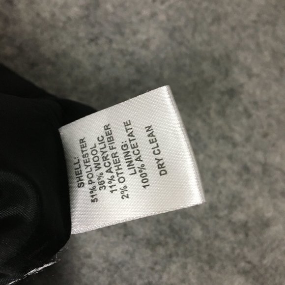 LOFT Skirt 6 Wool Blend Black Tweed Lined Pockets Career Casual Short Length - Picture 11 of 16